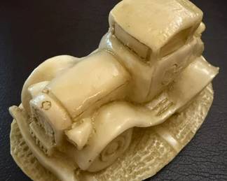Limited Edition numbered Georgia Tech car, carved from Georgia marble