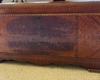 Vintage Lane Cedear Chest some damage to sides, refinishable
