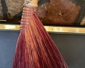Handmade hearth broom