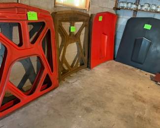 Custom Mustang hoods, all parts