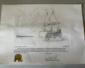 Limited Edition Mayflower lithograph