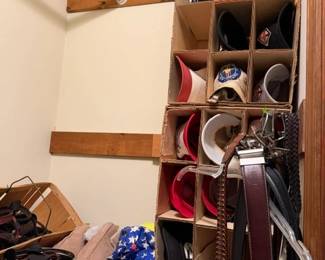 Baseball caps, gloves, cap organizer, mens accessories