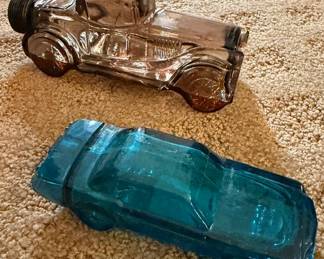 Vintage Avon glass classic car aftershave decanters