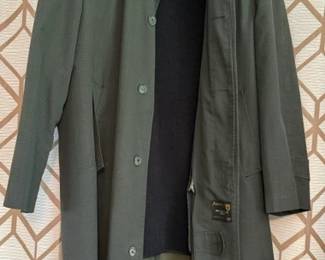 Vintage Amcrest lined heavy duty raincoat, XL