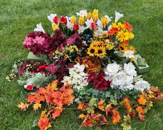 Faux Flowers Giant Lot