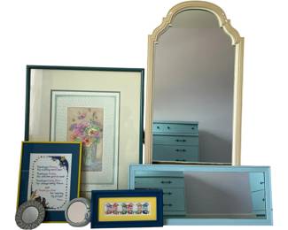 Wall Decor Lot Summer Bouquet Artists Proof, Anne Sawyer 24 x 32, Mirrors, Fiber Art, MORE