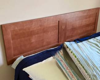 Headboard Solid Wood Shaker Style Full Size Warm Cherry Maple Finish