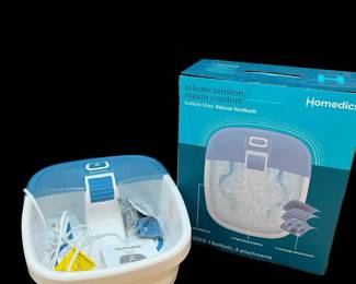 Homedics Bubble Bliss Foot Spa w Original Box