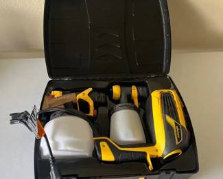Wagner FLEXiO 590 HVLP Paint Sprayer in a black carrying case
