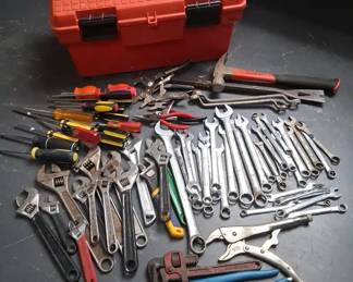 Wrenches Of All Sorts Craftsman Stanley Vise Grip And Tool box