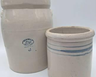 Large Stoneware Crocks Lovefield Potteries Dallas