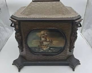 Vintage Nautical Wooden Chest