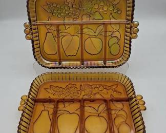 Vintage Indiana Glass Serving Trays