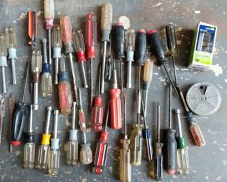 Lots Of Screw Drivers, Other Tools