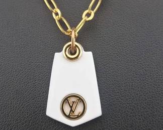 001 Louis Vuitton Nanogram Pendant Necklace