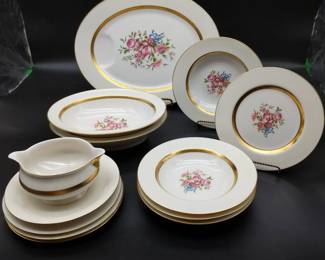 Theodore Haviland Kenmore Pattern Porcelain Dishes American 12pc