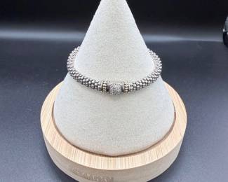 LAGOS Caviar Sterling Silver & 18K Gold Bracelet – Designer Fine Jewelry