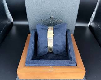 Vintage Baume & Mercier Genève 14K Gold & Diamond Ladies Watch – B&M 585 – Swiss Luxury Estate Timepiece