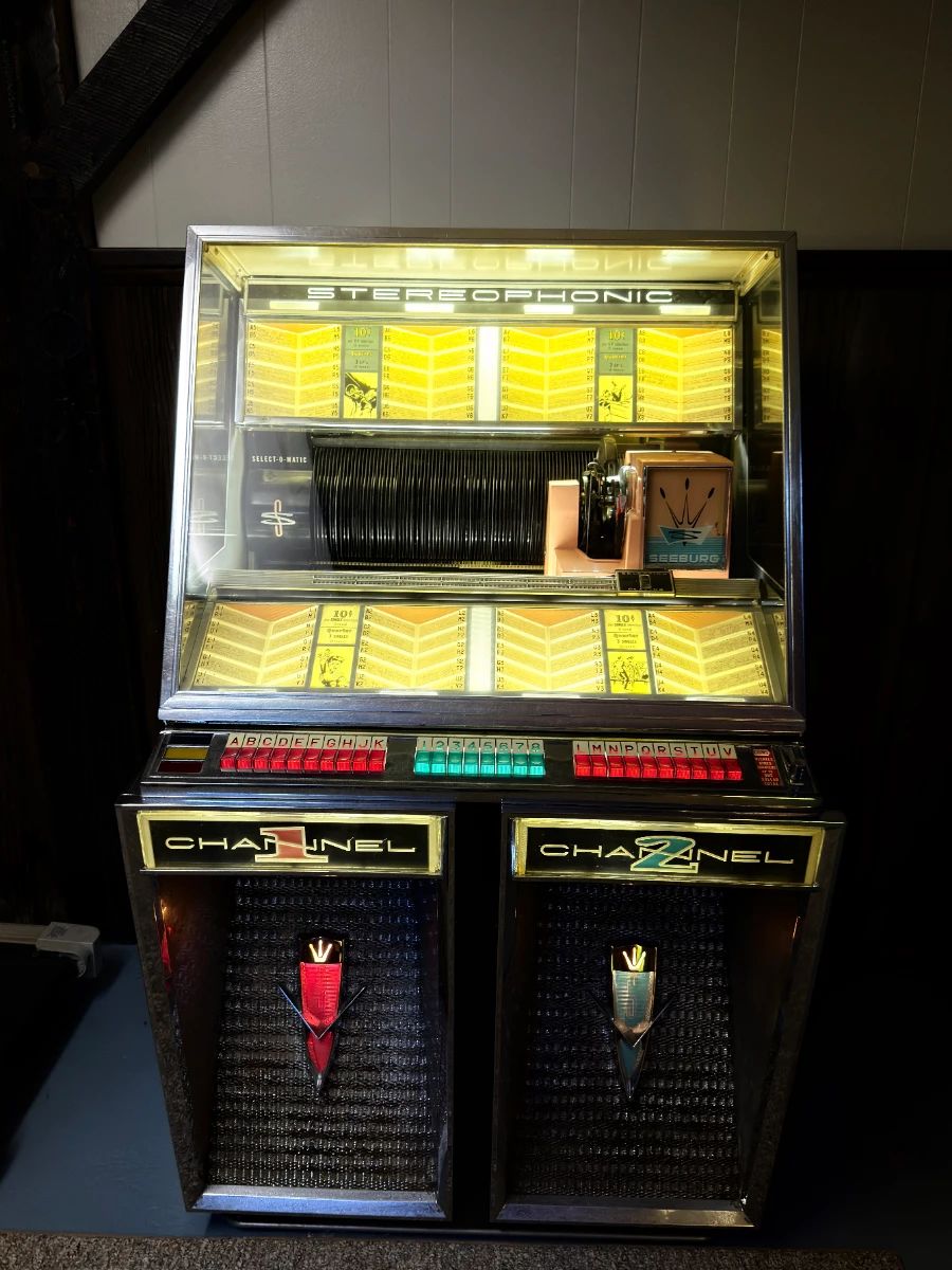 Working Jukebox full of 1980s Rock Music