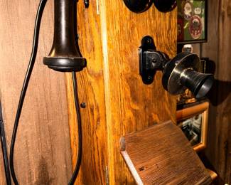 Vintage Wooden Telephone