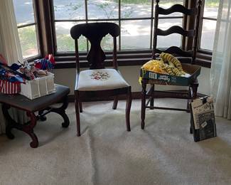 Vintage seating and Mizzou items