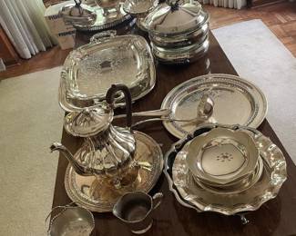 1960s silver tea service