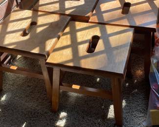 Wooden stools for children
