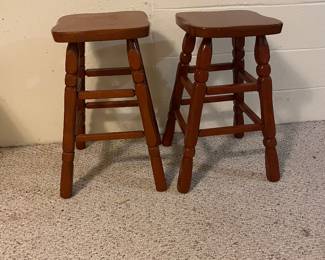 Wooden stool set