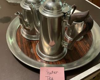 Pewter tea service