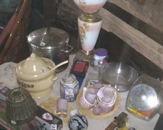 working antique and mid-century lamps