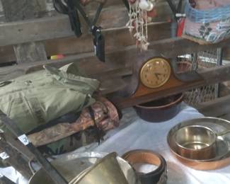 copper pryrex cast iron clocks
