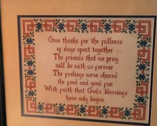 Framed Cross Stitch