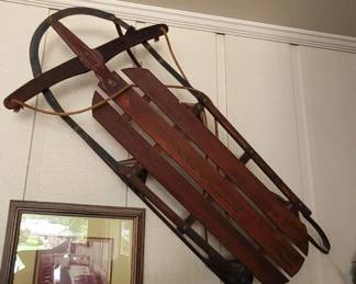 Vintage Wooden Sled