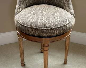 Upholstered Swivel Vanity Chair