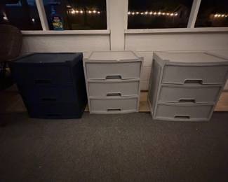 Plastic drawers