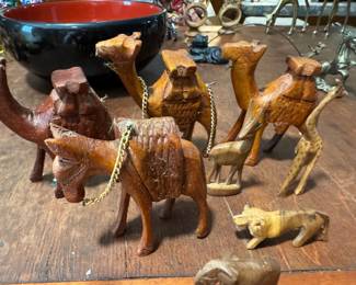 Small carved menagerie