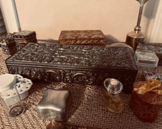 Lots of small decorative boxes