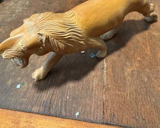 carved lion