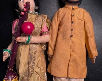 Pair of Indian dolls