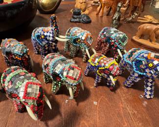 Herd of mini elephants