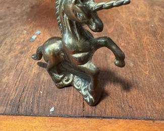 Mini brass unicorn