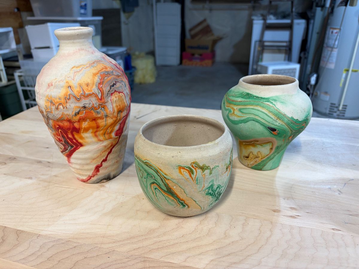 Nemadji pottery, several more not shown.