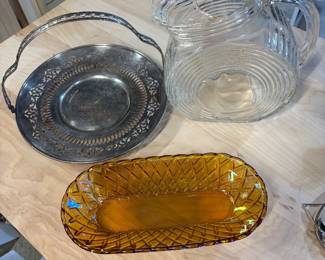 Various Vintage Serving items