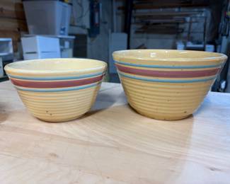 Watt ovenware ribbed mixing bowls