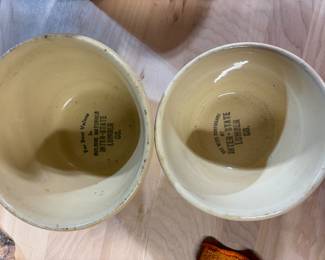 Inside of Watt pottery, Inter-State Lumber Co.