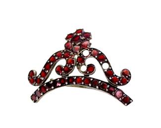 Victorian Pyrope Garnet Brooch