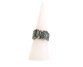 Johnny Pitchlynn Choctaw turquoise sterling