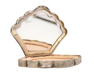 800 silver deco compact