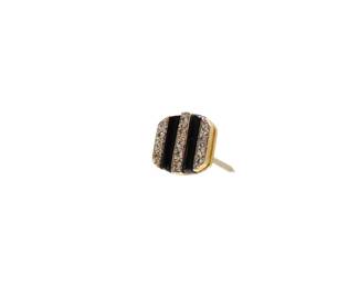 14k diamond tie tack