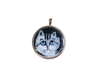 enamel on a coin